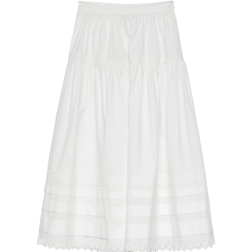Doen White Maxi Skirt